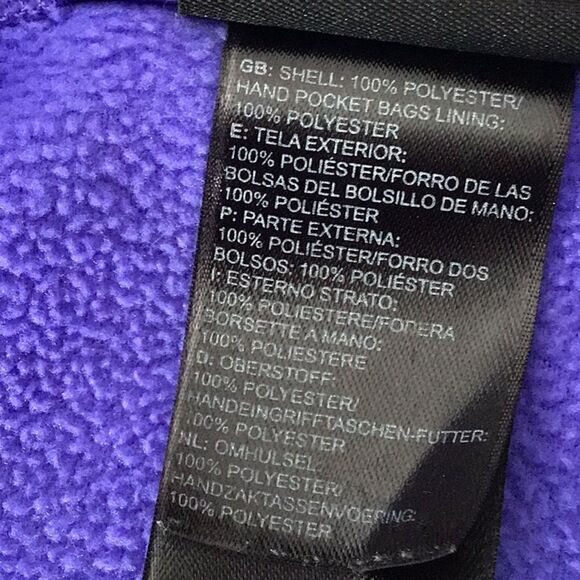 The North Face Periwinkle Blue Full Zip Micro Fleece Lightweight Jacket - Picture 10 of 11